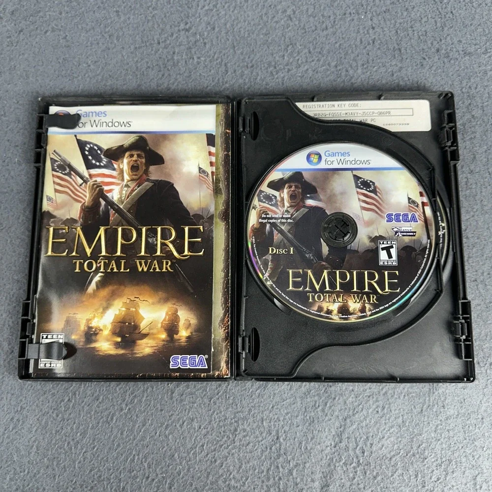 Empire: Total War (Windows Game PC DVD-ROM, 2009) Disc 1&2 No Manual Free Ship